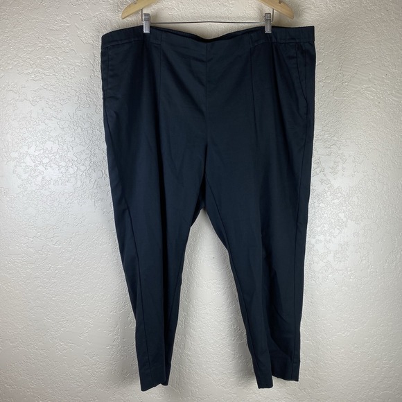 J Jill Pants Womens 28 Black Essential Slim Ankle Pull On Ponte Career Slacks - Picture 1 of 8